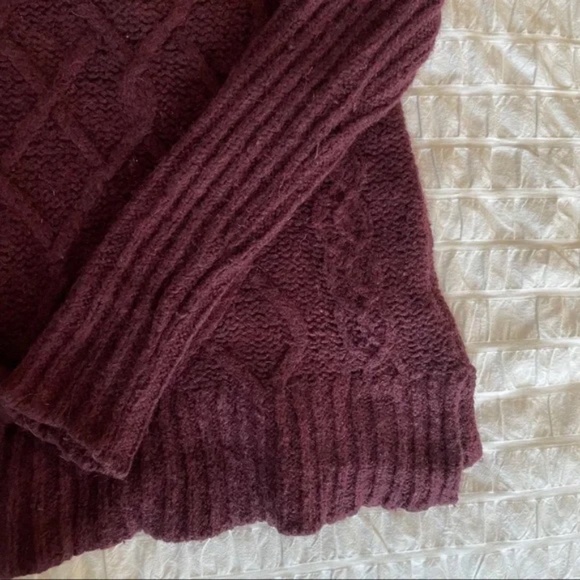 LOFT Dolman Mock Neck Wool Cotton Sweater - Picture 3 of 6